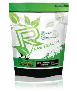 Buy rawpowders Zinc + Vitamin C + Copper 90 capsules nootropics supplement on sale
